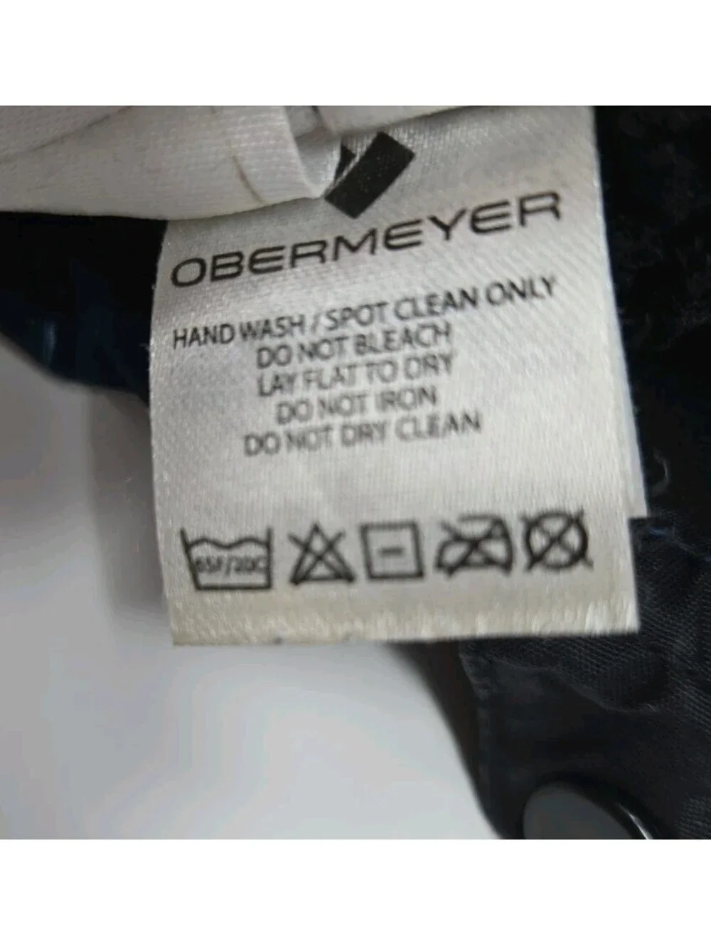 Obermeyer Teens L Winter Ski Gloves Wrist Length Blue Teal Zipper Pocket Lined
